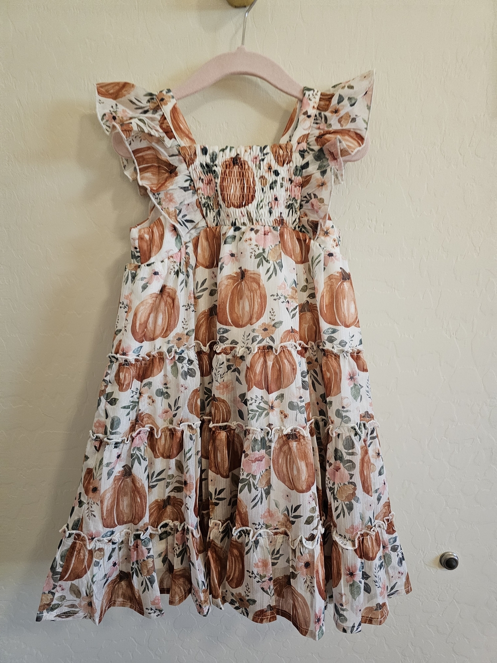Cheeky Plum Brielle Shimmer Dress Pumpkin Patch 5T